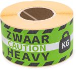 Rillprint etiketten Zwaar, 46x125 mm, ro