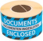 Rillprint etiketten Documenten ingeslote