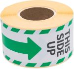 Rillprint etiketten This side up, 46x125