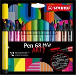 STABILO pen 68 viltstift MAX ARTY,12 stu