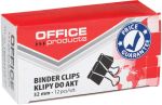 OFFICE products foldbackclip, zwart, 32 