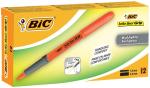 Bic Brite liner grip oranje doos van 12 