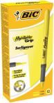 Bic Brite liner grip geel doos van12 stu