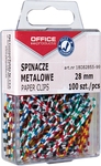 OFFICE products attache-tout Zebra, 28 mm, rayée, couleurs assorties, boîte suspendue de 100 pièces