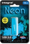 Integral Neon USB 3.0 stick, 16 GB, blauw