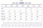 Brepols maandkalender, 2018