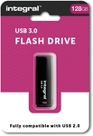Integral Black USB stick 3.0, 128 GB, zwart