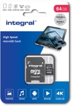 Integral microSDXC geheugenkaart V30, 64 GB