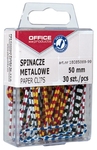 OFFICE products attache-tout Zebra, 50 mm, rayée, couleurs assorties, boîte suspendue de 30 pièces