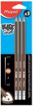 Maped potlood Black'Peps HB, 3 stuks op 