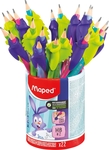 Maped Kidy Learn crayons HB, avec guide doigts, présentoir de 22 pièces