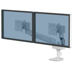 Monitorarm-Tallo-Compact-Dubbel-Wit