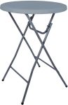 Inklapbare statafel BT200, grijs, diamet