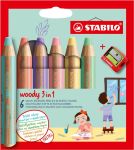 STABILO woody 3in1 kleurpotlood, etui va