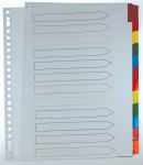 Pergamy tabbladen + index, A4, 11-gaats,