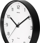 MAUL horloge murale Drip, quartz, diamètre 25,5 cm, cadre en plastique, noir