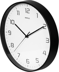 MAUL horloge murale Drip, quartz, diamètre 30,5 cm, cadre en plastique, noir