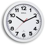 MAUL wandklok Step Ø 30 x 5 cm RC,wit