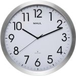 MAUL wandklok Move Ø 40 x 5,2 cm RC, alu