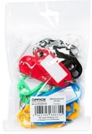 OFFICE products porte-clés, couleurs assorties, sachet suspendu plastique de 6 pièces