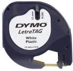 Dymo Letratag tape plastic 12 mm x4 m, w