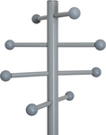 MAUL porte-manteau Saphir Lite, en métal, hauteur 171 cm, 8 patères, gris RAL7001