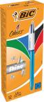 Bic balpen 4 Colour Shine, blauw