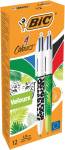 Bic balpen 4 Colours Velours, medium, do