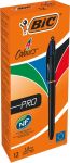 BIC 4 Colours Pro balpen, intrekbaar, me
