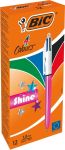 BIC 4 Colours Shine balpen, medium1,0mm,