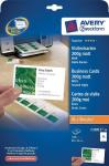 Avery visitekaarten 200g 85 x 54 mm(10 p
