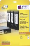 Avery étiquettes DE DOS 30X190 BTE225X