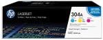 Hp 304A tonercartridge cyaan, magenta en