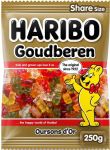 Haribo snoep goudbeertjes, zak van250 g