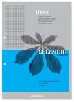 Splendid Cursusblok A4 70g, geruit5x5, m
