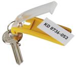 Durable sleutelhangers Key Clip geel