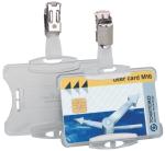 Durable badgehouder + clip 54x85mm