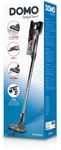 Domo aspirateur-balai 2 en 1 avec batterie rechargeable, 18,5 V, noir