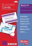 Decadry visitekaarten MicroLine 85x54 mm