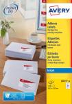 10 flls Avery étiquette jet d'encre24/63
