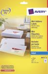 Avery Inkjetetiket 38,1x21,2mm wit,