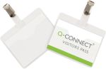 Q-CONNECT badge met clip 90 x 60 mm, doo