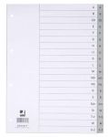 Q-Connect alfabetische tabbladen, A4, PP