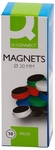 Q-CONNECT magneten, 20 mm, blauw, pak van 10 stuks