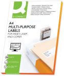 Q-CONNECT étiquettes, blanc, coinscarrés