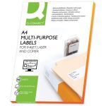 Q-CONNECT étiquettes, blanc, coinsarrond