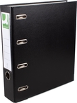 Q-CONNECT ordner, voor ft A4, uit PP en papier, dubbel, rug van 8 cm zwart