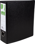 Q-CONNECT classeur, pour ft A5, en carton, portrait, dos de 8 cm, noir