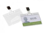 Q-Connect badge met clip 85x54 mm
