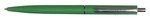 Q-CONNECT balpen, 0,7 mm, medium punt, metalen clip, groen, doos van 20 stuks